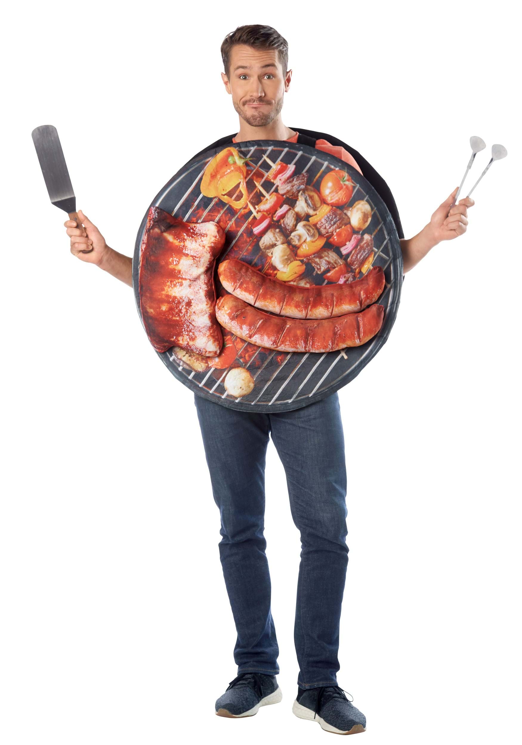 Backyard BBQ Grilled Meat Tunic Adult Costume , Food Costumes