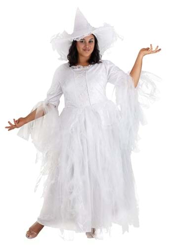 Click Here to buy White Witch Plus Size Womens Costume from HalloweenCostumes, CDN Funds & Shipping