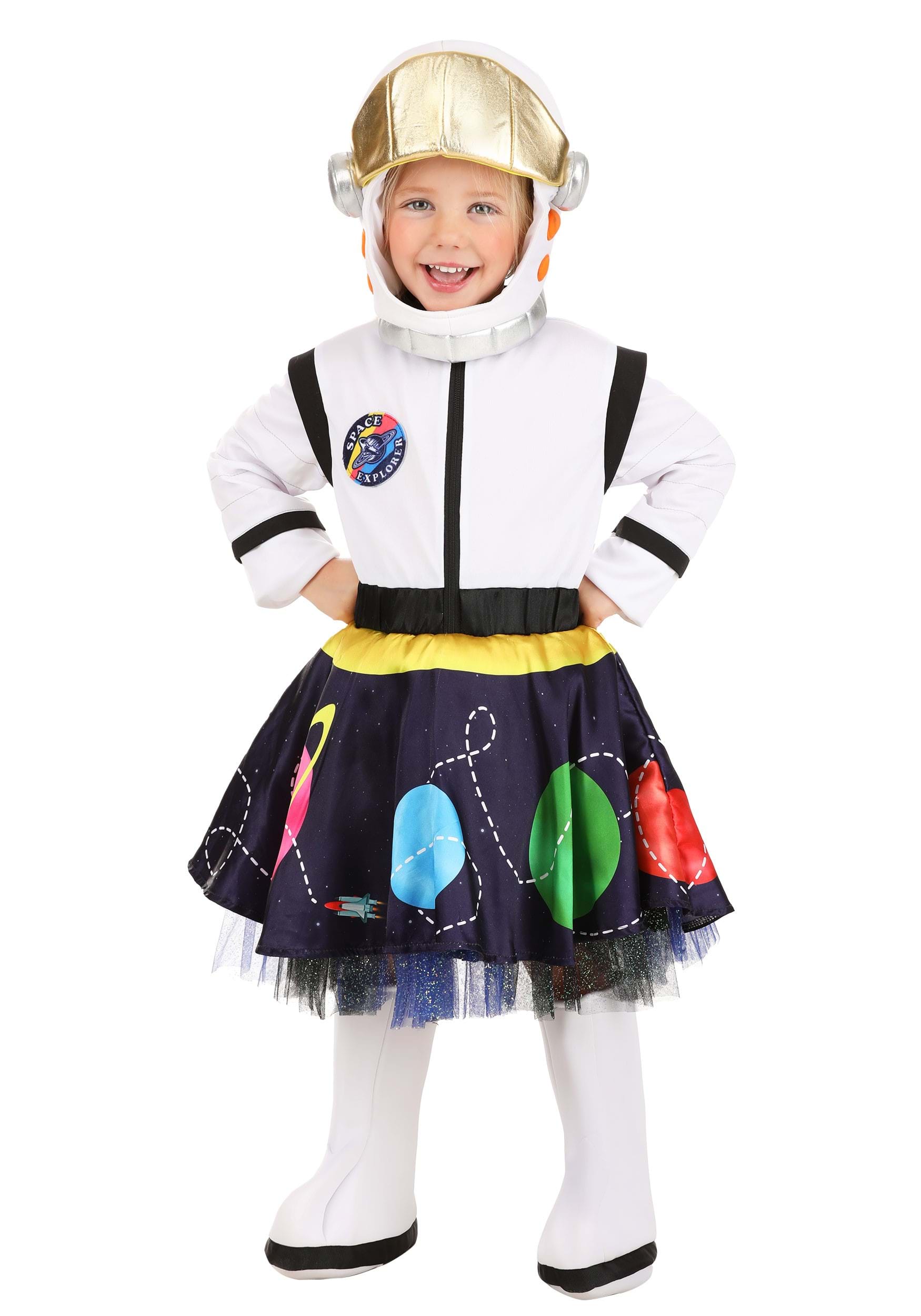 Girl's Galactic Astronaut Toddler Costume