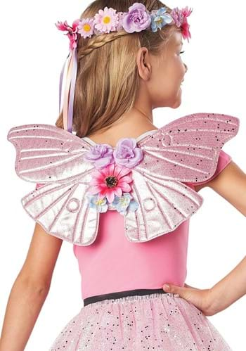 Click Here to buy Pink Fairy Wings for Girls | Costume Wings from HalloweenCostumes, CDN Funds & Shipping