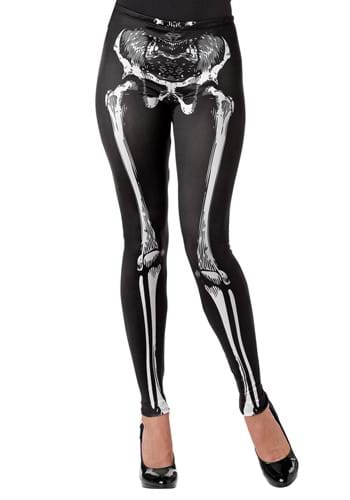 Click Here to buy Womens Black Skeleton Legs Leggings from HalloweenCostumes, CDN Funds & Shipping