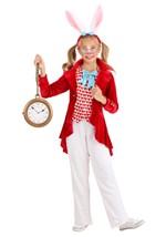 Dignified White Rabbit Costume for Girls Alt 4