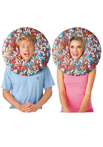 Click Here to buy Adult Chocolate Sprinkle Donut Mask from HalloweenCostumes, CDN Funds & Shipping