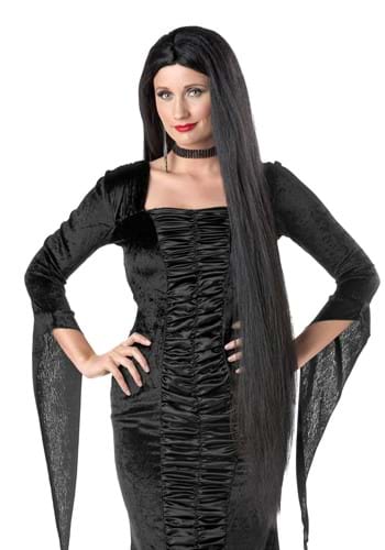 Click Here to buy Womens 40 Inch Long Black Wig from HalloweenCostumes, CDN Funds & Shipping