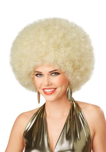 Click Here to buy Deluxe Blonde Adult Afro Wig from HalloweenCostumes, CDN Funds & Shipping