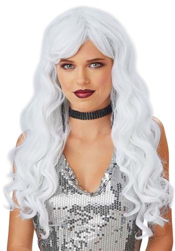 Adult Long White Wavy Wig
