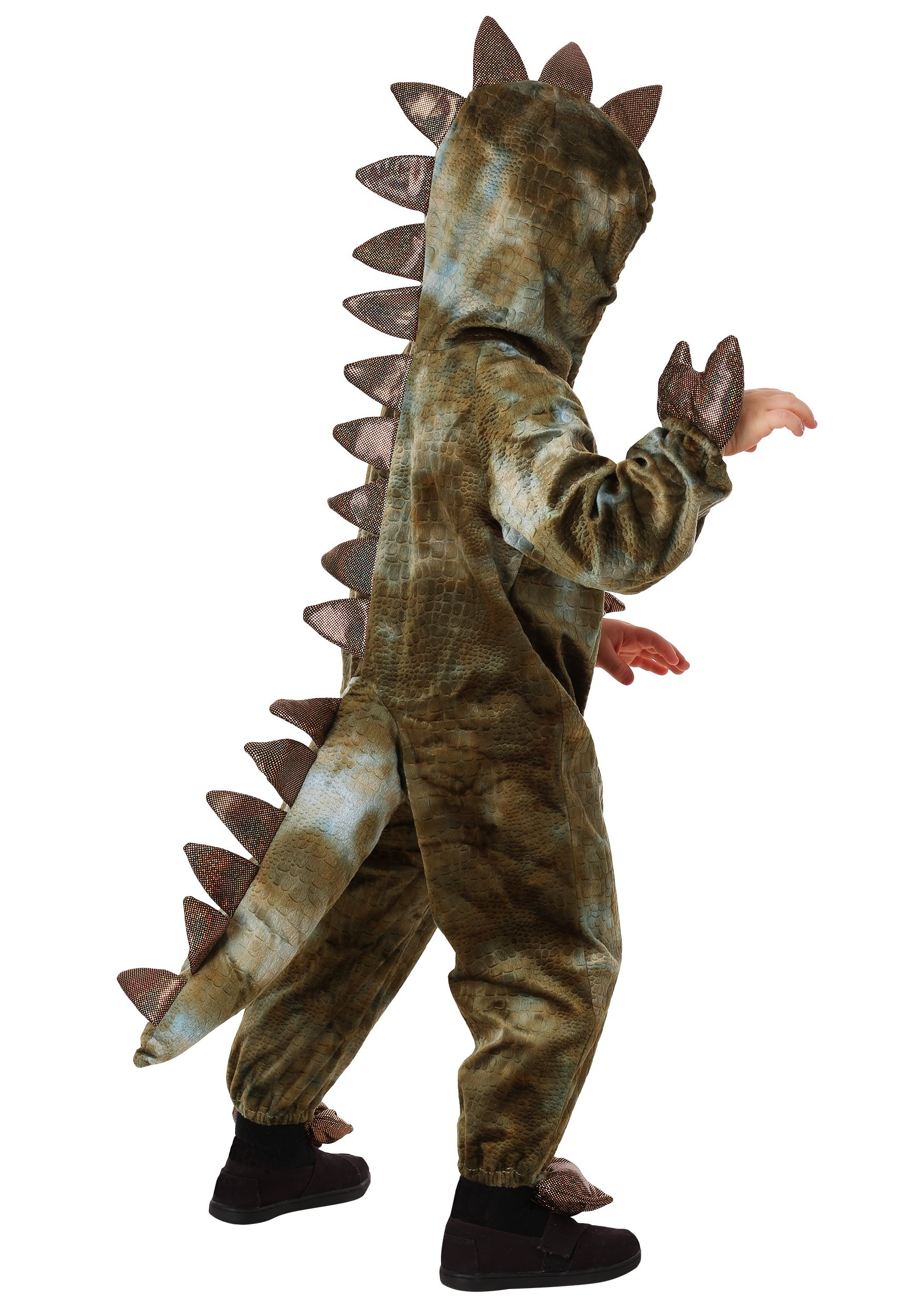 Kids Boys Girls Deluxe Dinosaur T Rex Dino Jurassic Jumpsuit Fancy Dress Costume 