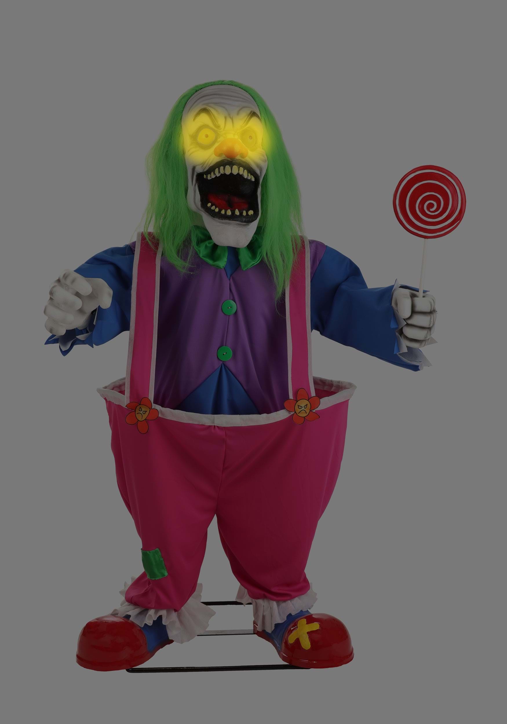Killer Crazed Clown Animatronic Decoration