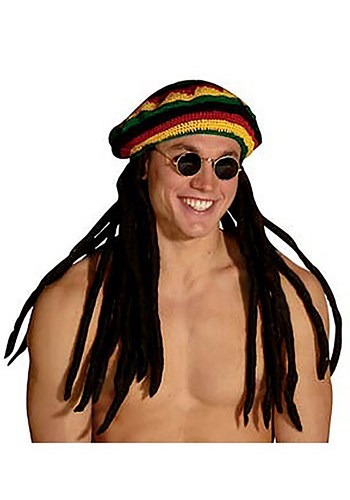 Click Here to buy Rasta Hat with Dreadlocks from HalloweenCostumes, CDN Funds & Shipping