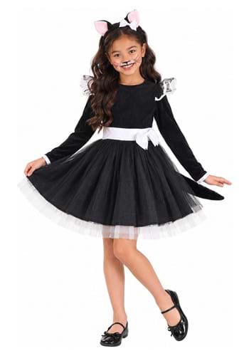Girl's Black Cat Tutu Dress Costume upd