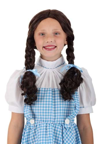 Click Here to buy Wizard of Oz Dorothy Wig for Kids from HalloweenCostumes, CDN Funds & Shipping