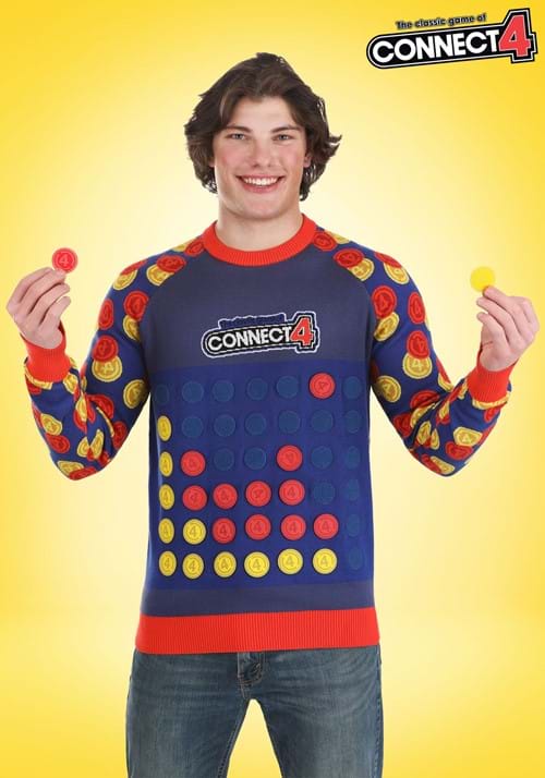 Adult Hasbro Games Connect Four Sweater UPD 1