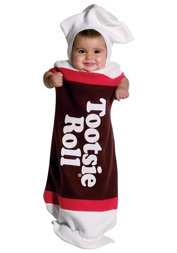 Click Here to buy Baby Tootsie Roll Bunting from HalloweenCostumes, CDN Funds & Shipping
