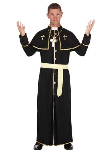 Click Here to buy Deluxe Priest Mens Costume from HalloweenCostumes, CDN Funds & Shipping