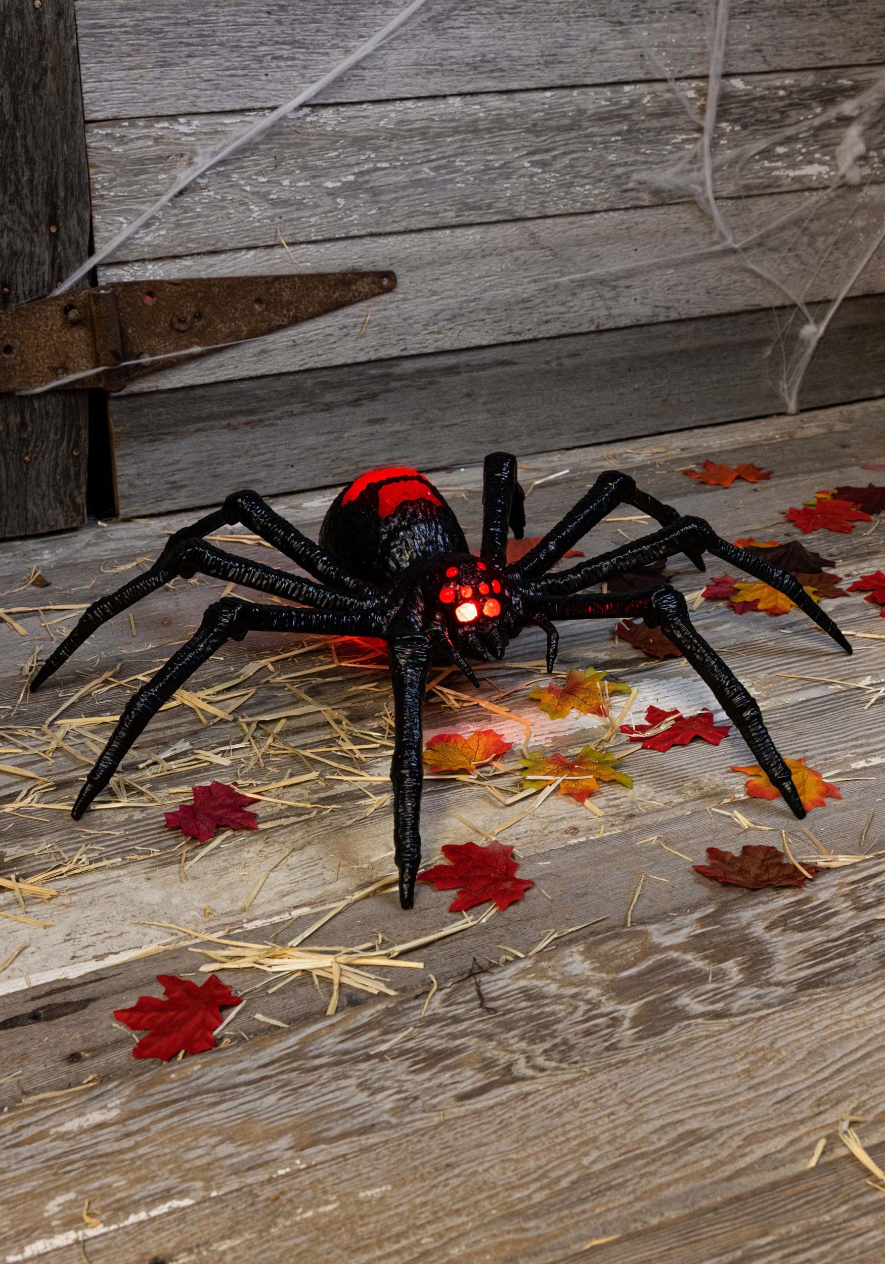 Light Up Red Spider Wall Decoration