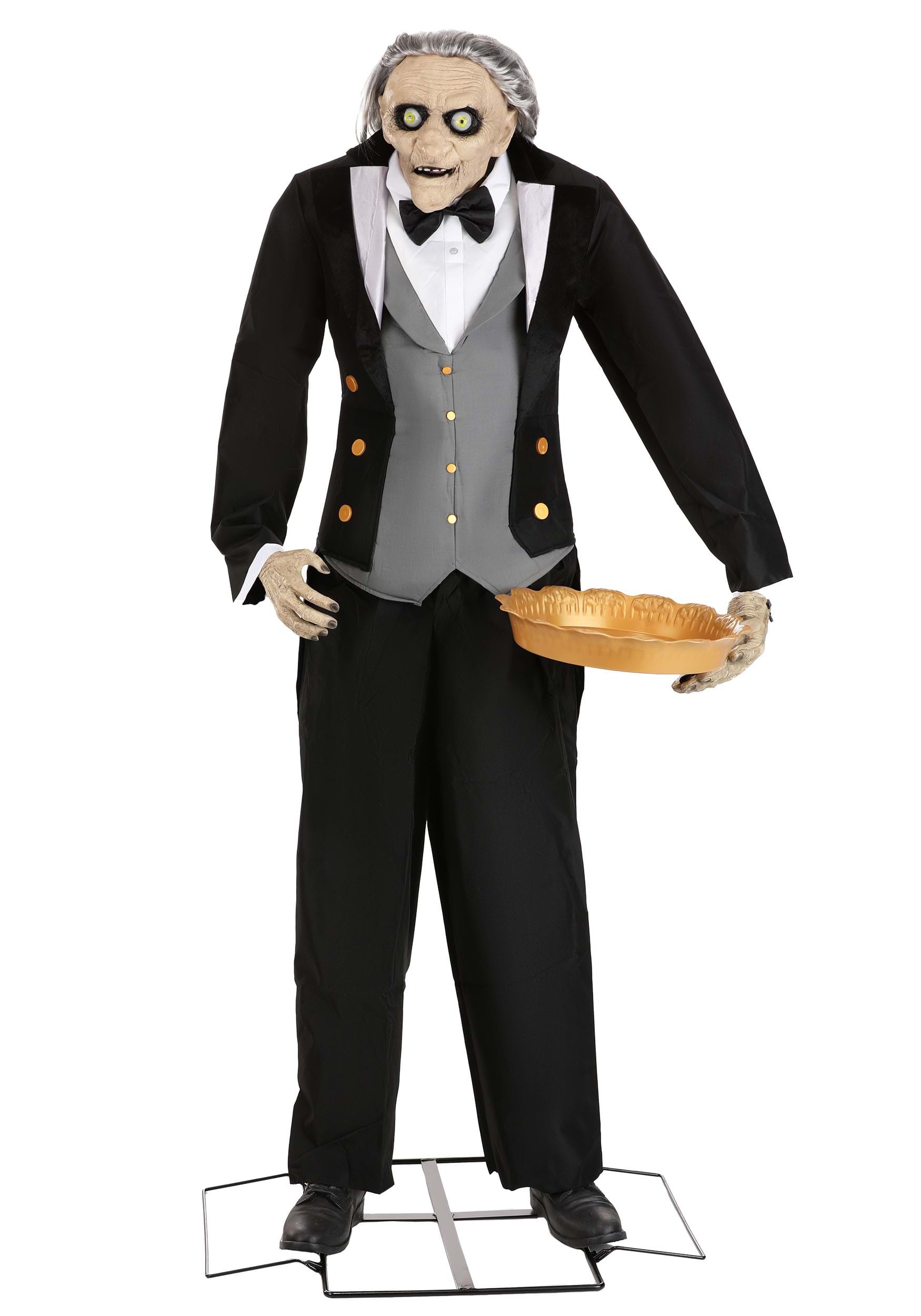 5.6 Foot Animatronic Evil Greeter Butler Decoration | Animated Decorations