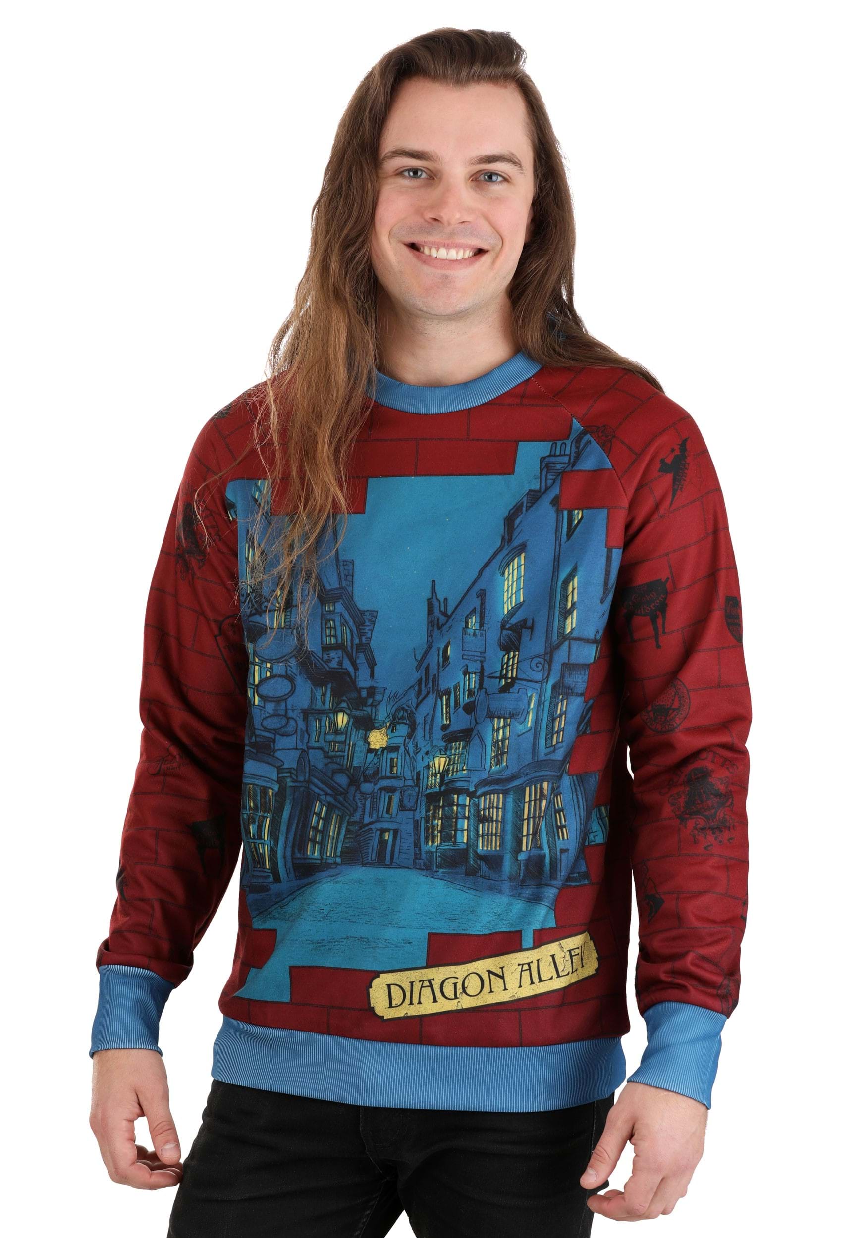 Adult Harry Potter Diagon Alley Sweater | Harry Potter Sweaters