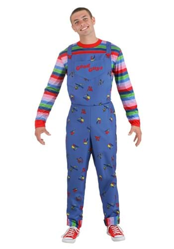 Click Here to buy Kidss Play Mens Chucky Costume from HalloweenCostumes, CDN Funds & Shipping