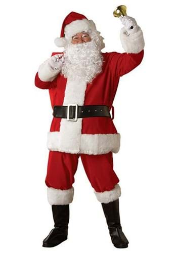 Click Here to buy Regal Santa Adult Plush Costume from HalloweenCostumes, CDN Funds & Shipping