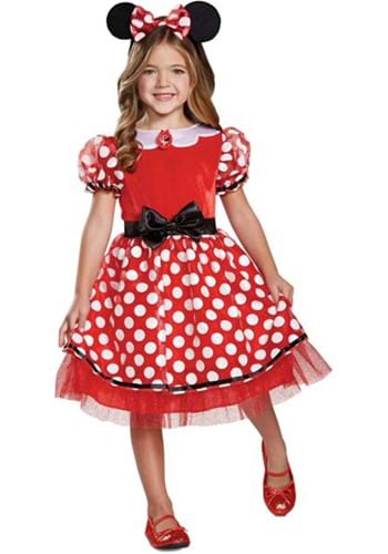 Click Here to buy Classic Minnie Mouse Girls Costume from HalloweenCostumes, CDN Funds & Shipping