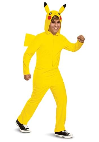 Click Here to buy Pokemon Kids Pikachu Classic Costume from HalloweenCostumes, CDN Funds & Shipping