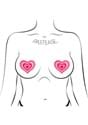 Pastease Pink & Red Heart Pasties Alt 1