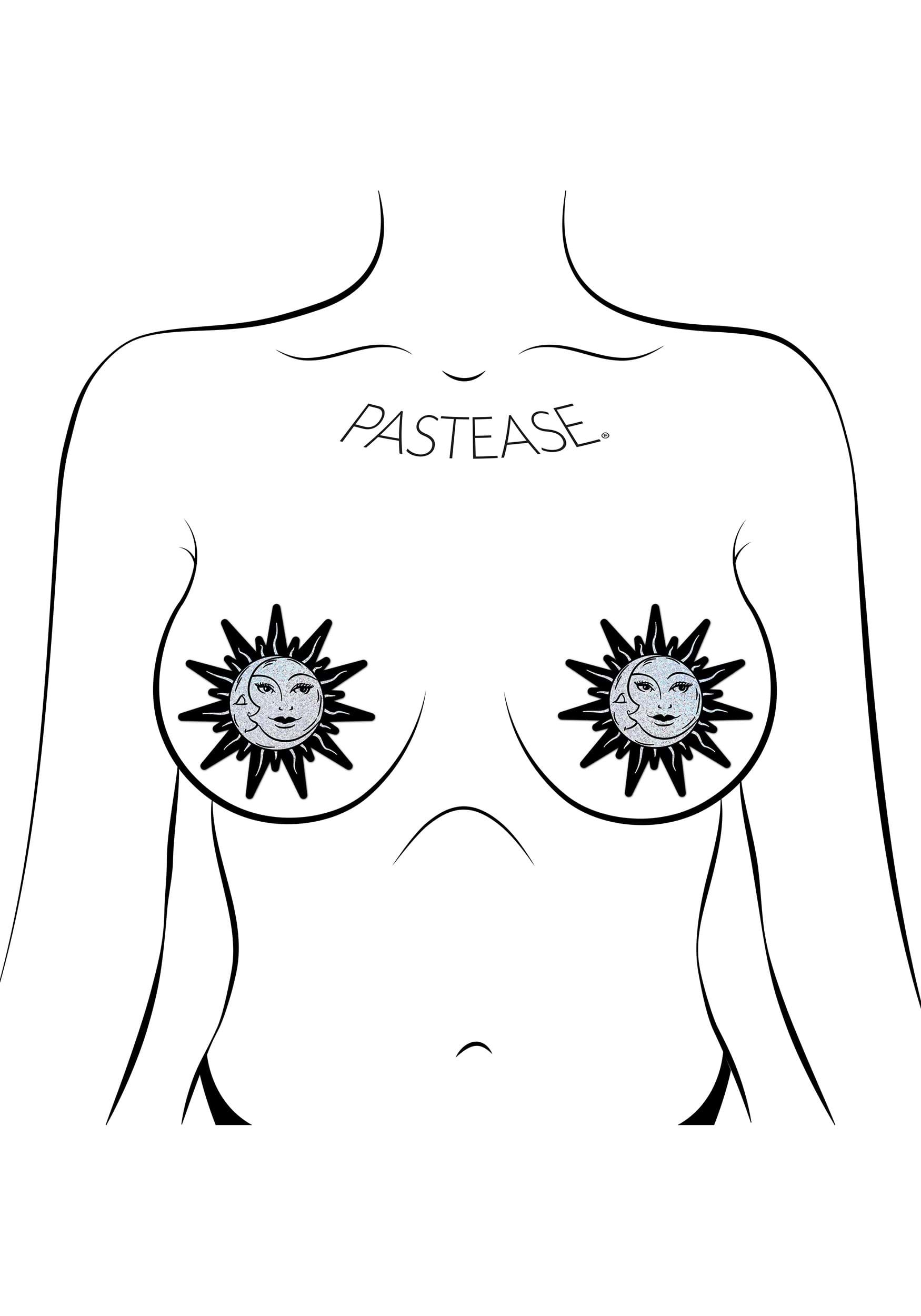 Pastease Silver Astrology Pasties