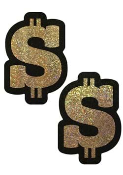 Pastease Gold Dollar Sign Glitter Pasties