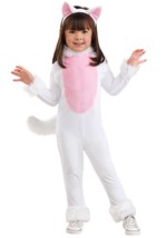 Toddler Big Tailed White Cat Costume Alt 5