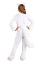 Kids Big Tailed White Cat Costume Alt 1