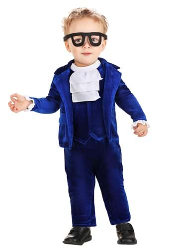 Click Here to buy Toddler 60s Blue Swinger Costume | Toddler Movie Costumes from HalloweenCostumes, CDN Funds & Shipping