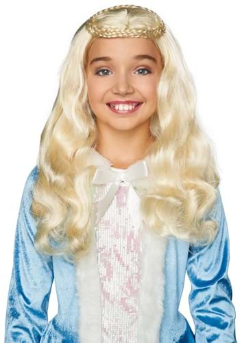 Girls Medieval Queen Wig