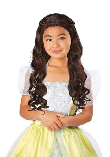 Click Here to buy Kids Enchanted Princess Brown Wig from HalloweenCostumes, CDN Funds & Shipping