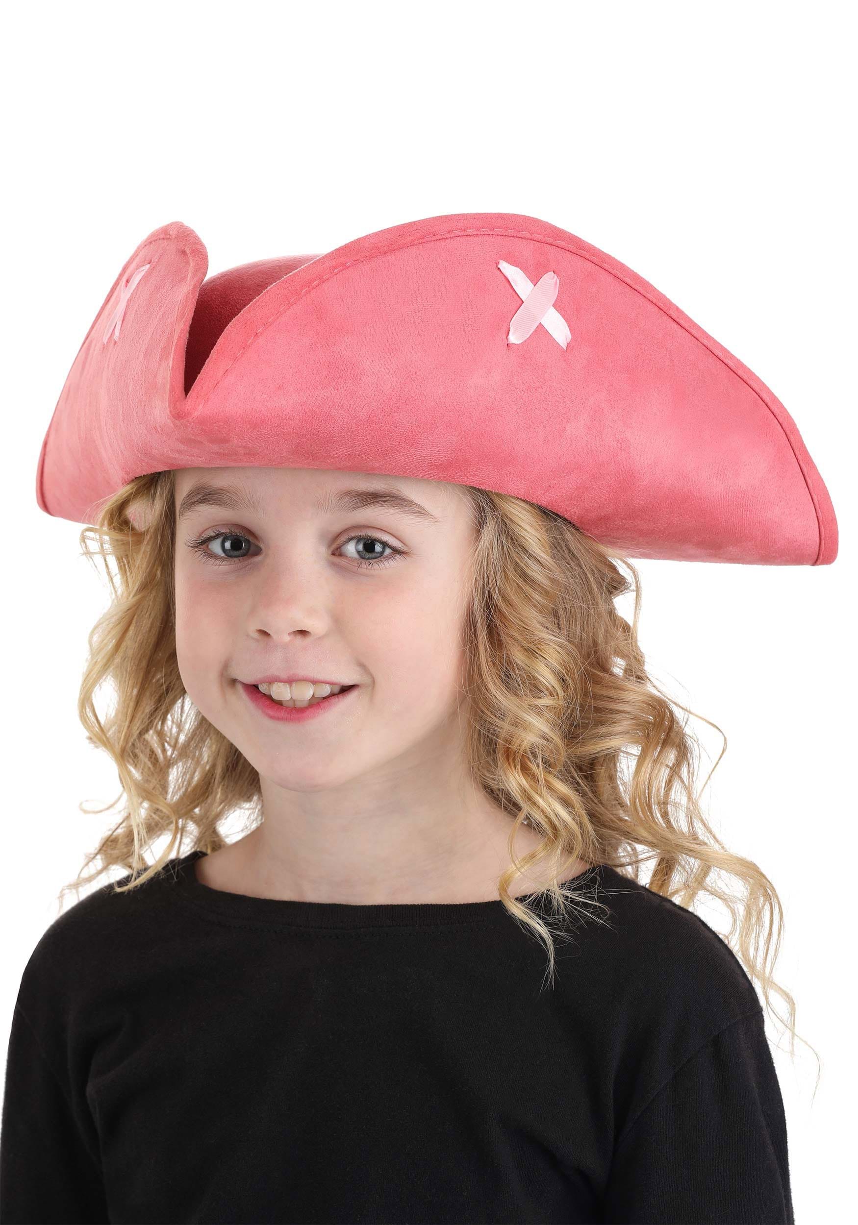 Kids Pink Tricorn Hat