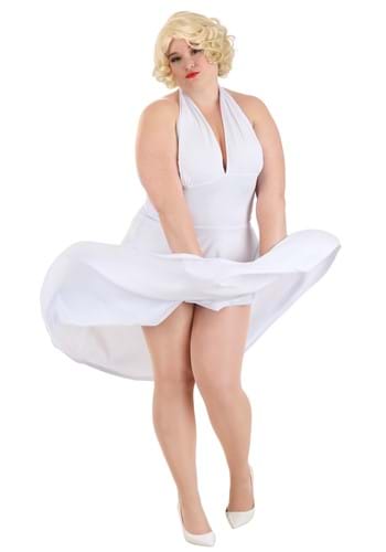 Click Here to buy Womens Plus Size Deluxe Marilyn Halter Dress Costume | Celebrity Costumes from HalloweenCostumes, CDN Funds & Shipping