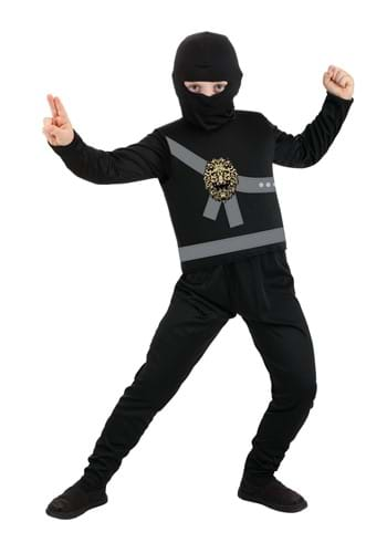 Click Here to buy Kids Black Ninja Master Costume | Ninja Costumes from HalloweenCostumes, CDN Funds & Shipping