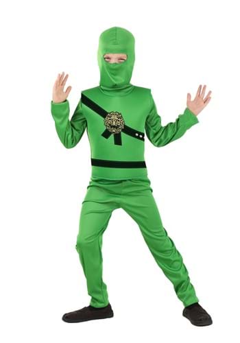 Green Ninja Master Kids Costume