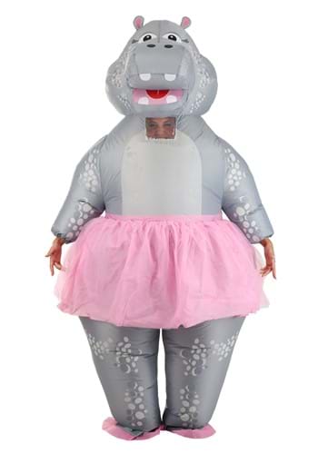 Click Here to buy Inflatable Ballerina Hippo Adult Costume from HalloweenCostumes, CDN Funds & Shipping