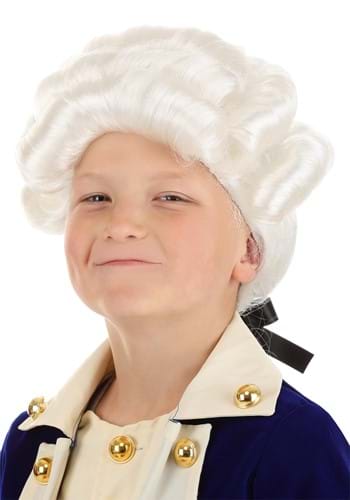 Click Here to buy Boys Deluxe Colonial White Wig from HalloweenCostumes, CDN Funds & Shipping