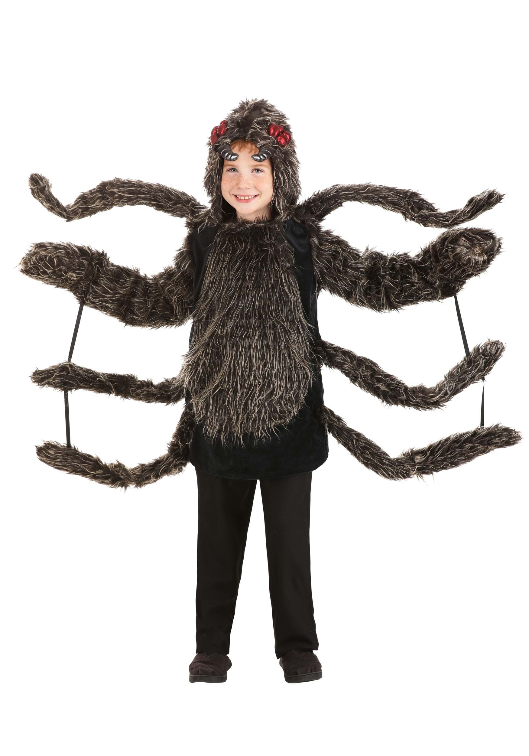 Kid's Hooded Grey Tarantula Costume , Spider Costumes