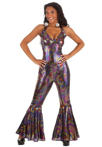 Women's Sexy Disco Jumpsuit Costume