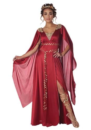 Click Here to buy Red Roman Goddess Womens Costume from HalloweenCostumes, CDN Funds & Shipping