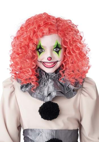 Click Here to buy Curly Bright Red Glow in the Dark Clown Wig from HalloweenCostumes, CDN Funds & Shipping