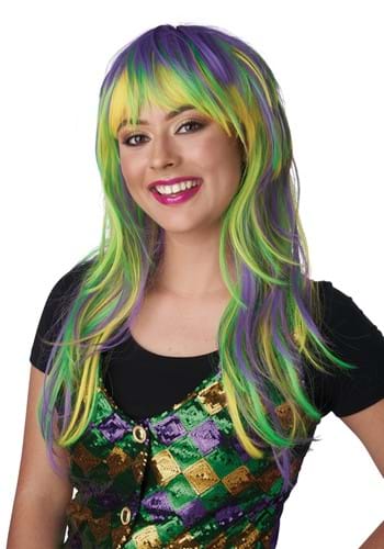 Click Here to buy Adult Mardi Gras Party Girl Wig from HalloweenCostumes, CDN Funds & Shipping