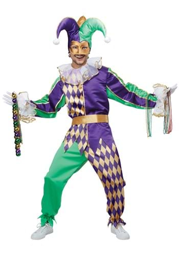 Click Here to buy Mens Mardi Gras Jester from HalloweenCostumes, CDN Funds & Shipping