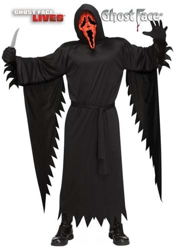 Click Here to buy Pumpkin Ghost Face Adult Costume from HalloweenCostumes, CDN Funds & Shipping