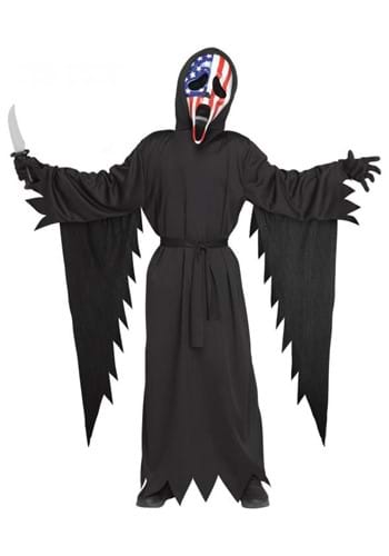 Click Here to buy Kids Patriotic Ghost Face Costume from HalloweenCostumes, CDN Funds & Shipping