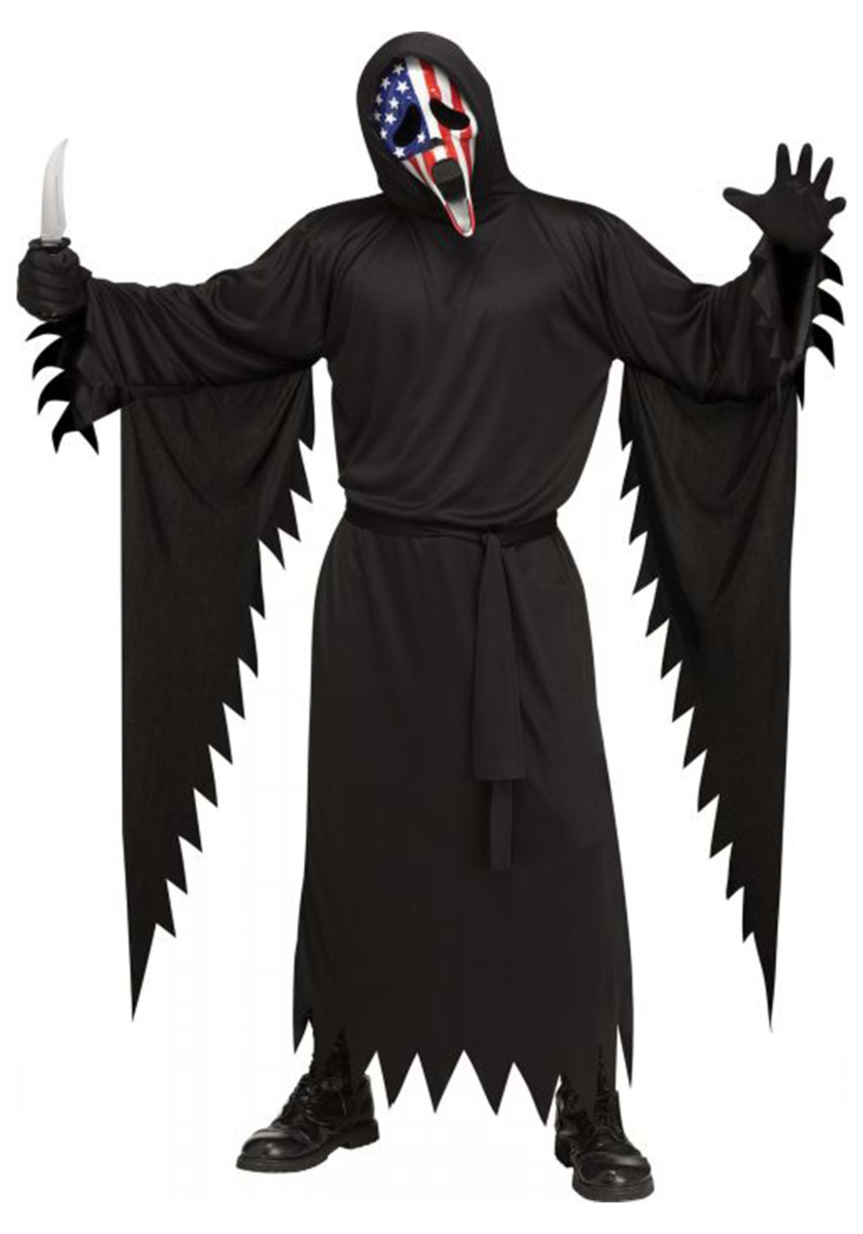 Patriotic Adult Ghost Face Costume