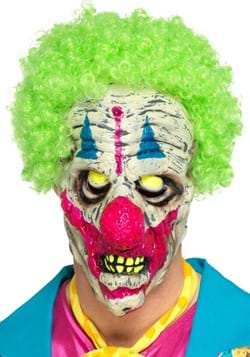 UV Black Light Clown Mask with Wig