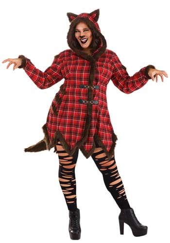 Click Here to buy Plus Size Womens Werewolf Coat Costume from HalloweenCostumes, CDN Funds & Shipping